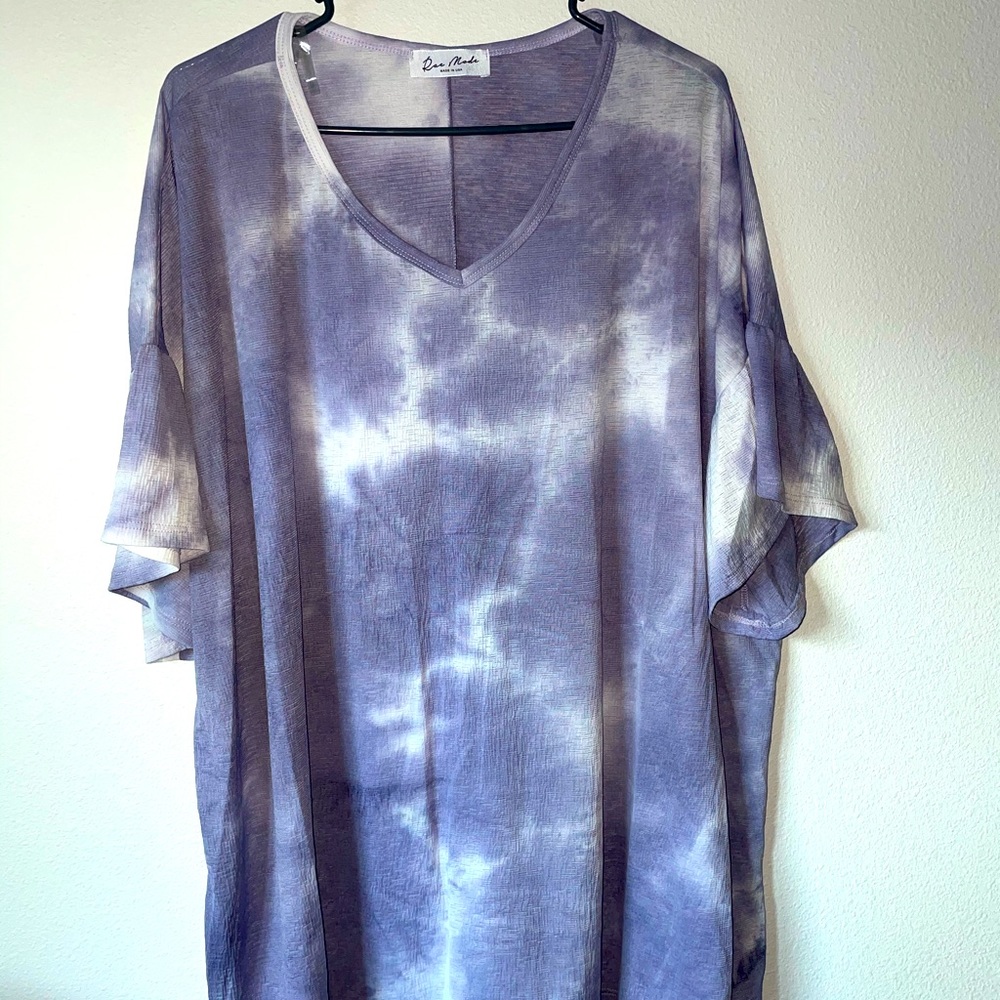 ✨5 for $10✨ Oversized tie-dye tunic top